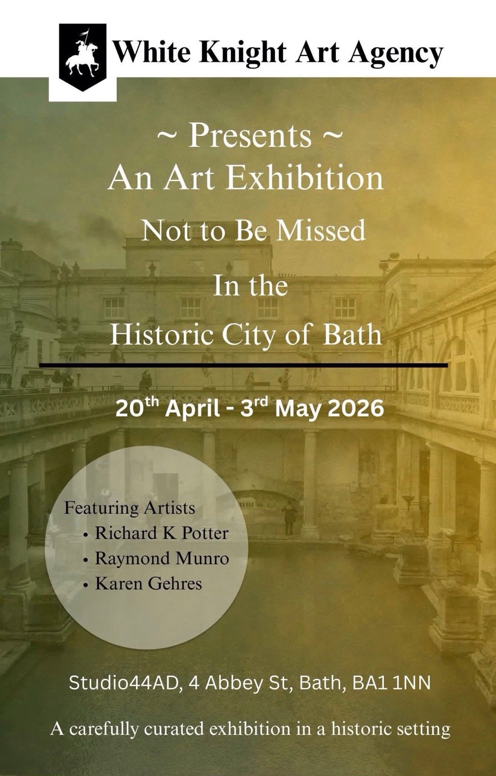Poster for Raymond Munro Bath Exhibition UK